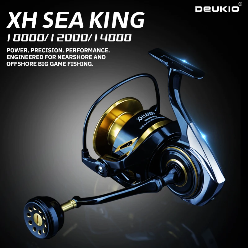 Abu Garcia Reel Max - Carretilha de Arremesso Longo DEUKIO 10000-14000,