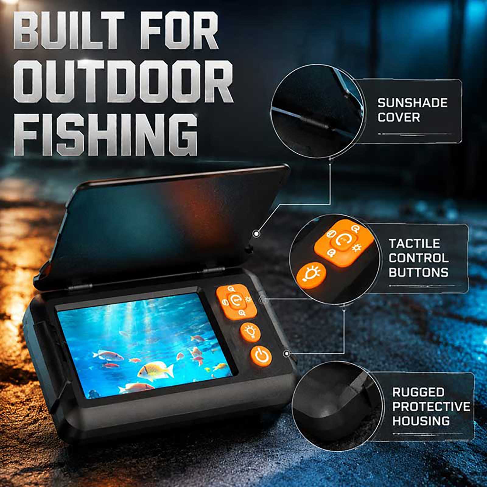 Câmara Subaquática HD 1080P pa - Fishing Boat Depth Finder avaliação e preço