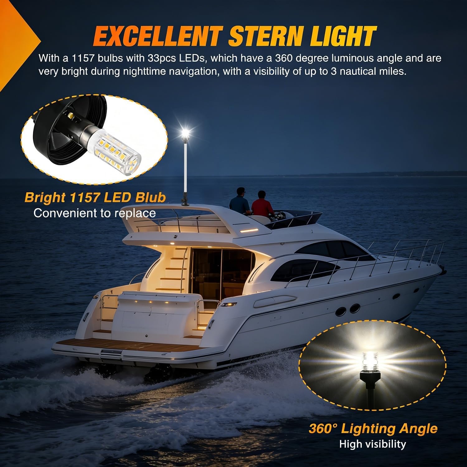 Luz de Popa para Barco Nilight - Fishing Boat Anchor avaliação e preço