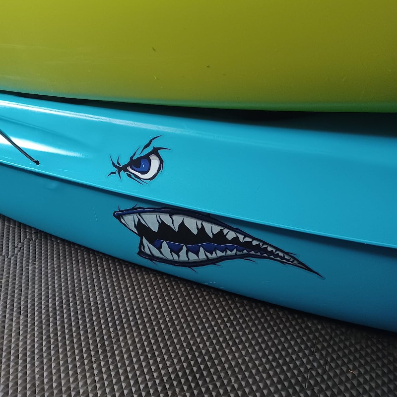 2 pçs dentes de tubarão boca b - Fishing Boat Paddle avaliação e preço